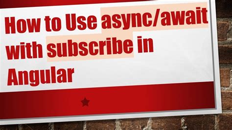 angular subscribe await.